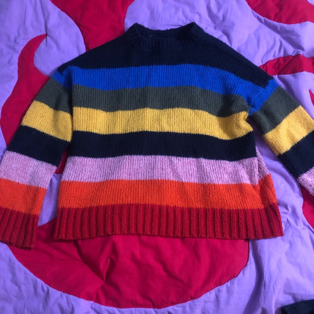 The cutest, most classic rainbow jumper.